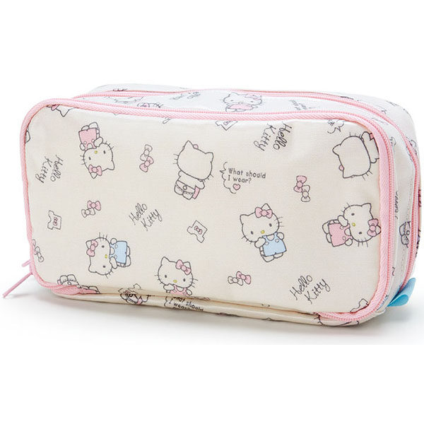 HELLO KITTY Cute Dressing WEAR Series Large Capacity Pencil Case Cosmetic Bag - Taobao