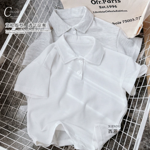 Детская летняя рубашка для мальчиков, освежающая футболка, в западном стиле, в корейском стиле