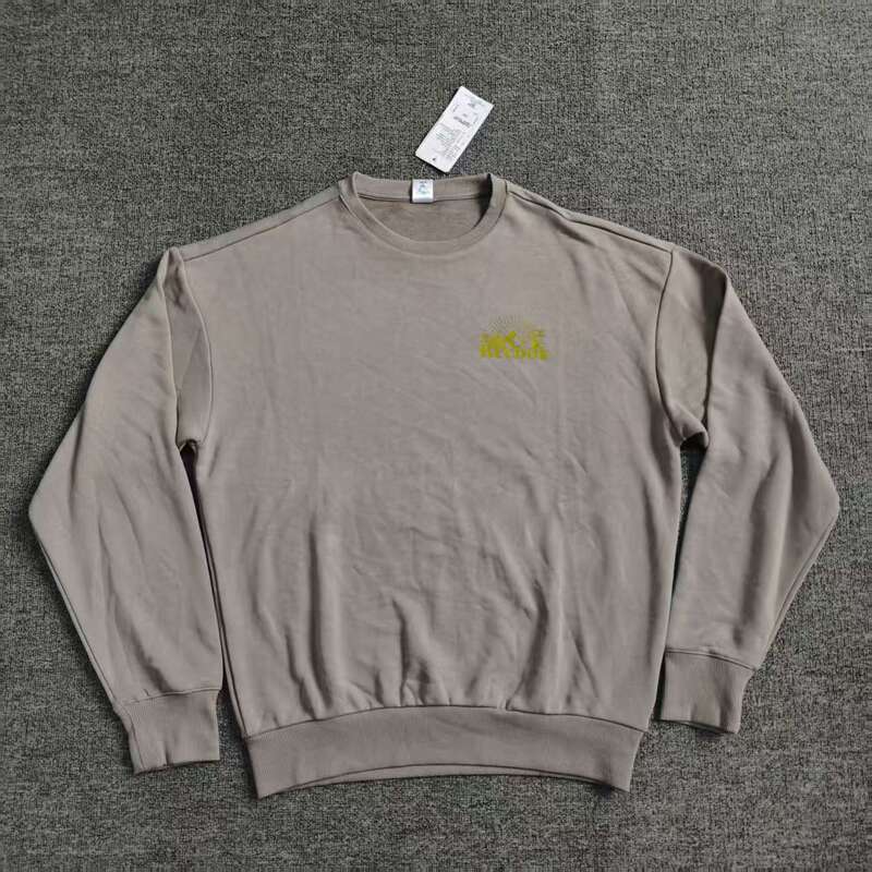 Reebok Men's Knitted Round Neck Distressed Print Outdoor Terry Sweatshirt Hb9675