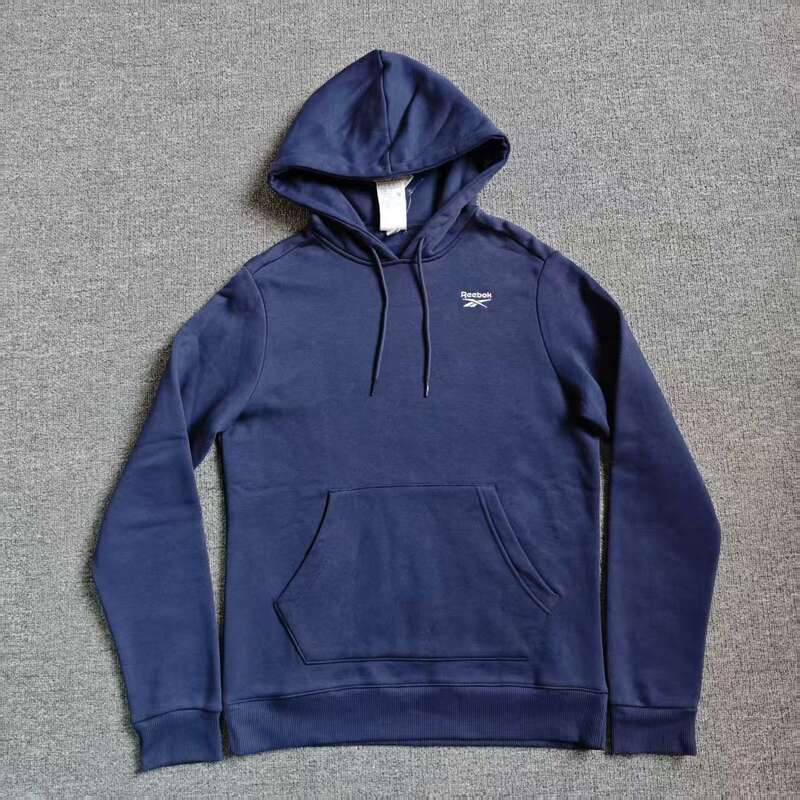 Reebok Men's Knitted Sports Fleece-Lined Hooded Sweatshirt with Small Logo Embroidery Gr9209