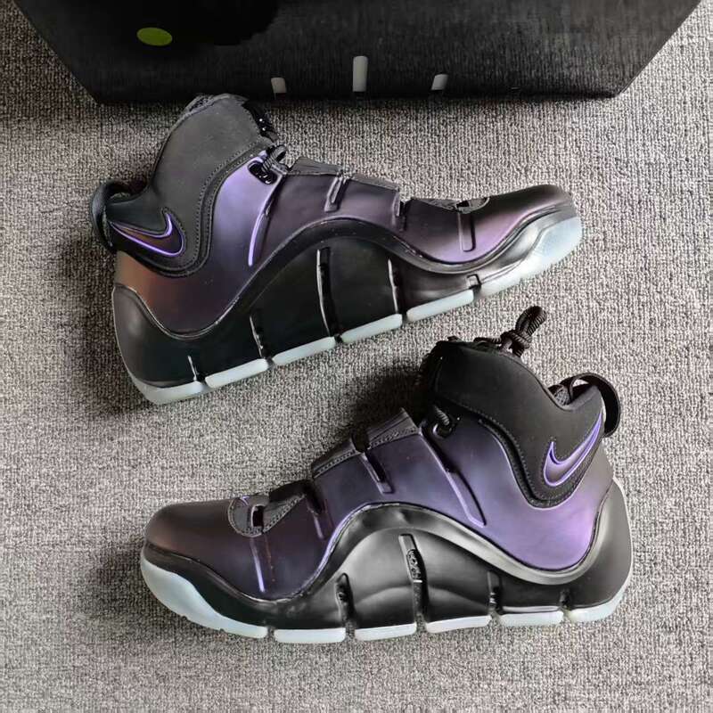 Nike Lebron 4 James 4Th Generation Basketball Shoes Lbj 4Th Generation Eggplant Purple Fn6251-001