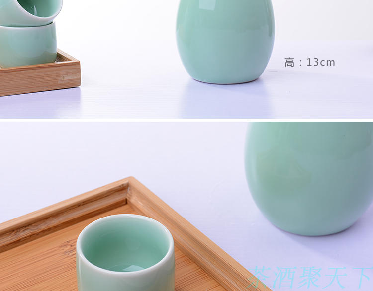 Rượu vang nhỏ hầm rượu vang trắng rượu vang cổ rượu vang rượu sake rượu mạnh thủy tinh rượu vang ly rượu shochu rượu thủy tinh đặt với nút - Rượu vang chén uống rượu