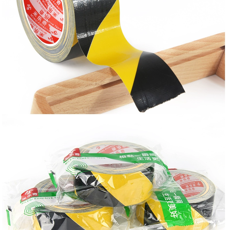Màu độ nhớt, độ bền cao vải băng mặc không thấm nước băng cảnh báo sàn nhà máy zebra người ghi chép màu đen và vàng vị trí tắt cảnh báo sàn sàn nhãn băng vạch dấu