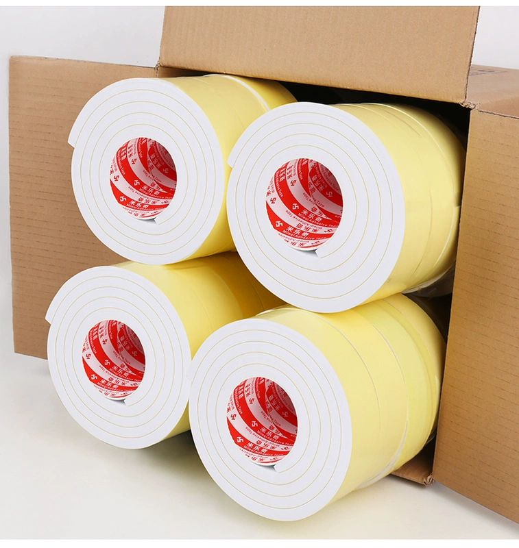 Trắng EVA mặt băng bọt cửa khe sash gió tiếng ồn tạo tác vụ tai nạn xe đệm bọt đệm bọt niêm phong dải băng pad eva dầy 1-3-5-10MM