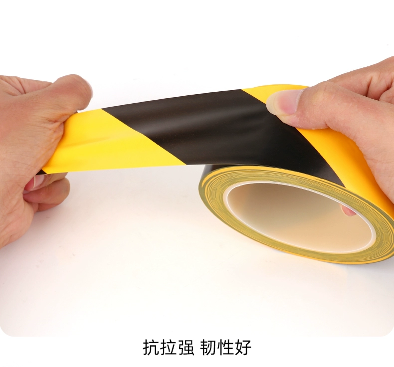 băng cảnh báo màu vàng và đen vằn an toàn dán màu đất PVC lửa phong tỏa vượt 5S sàn