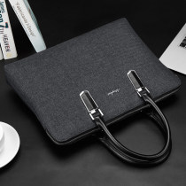  Briefcase male business new simple portable A4 file bag canvas large capacity multi-layer female office bag information bag