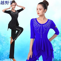 Off -Hroad Camp Guoguo не Gittaba Top Top New Gold Velvet Diamond Dance Service Служба латинского танце