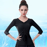 BB6D038 Mid -Sleeve Top Black