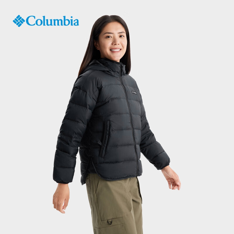 Colombian Women's Clothing 24 Autumn and Winter New Outdoor 700 Fill Power Goose down Thermal Hooded down Jacket Xr5781