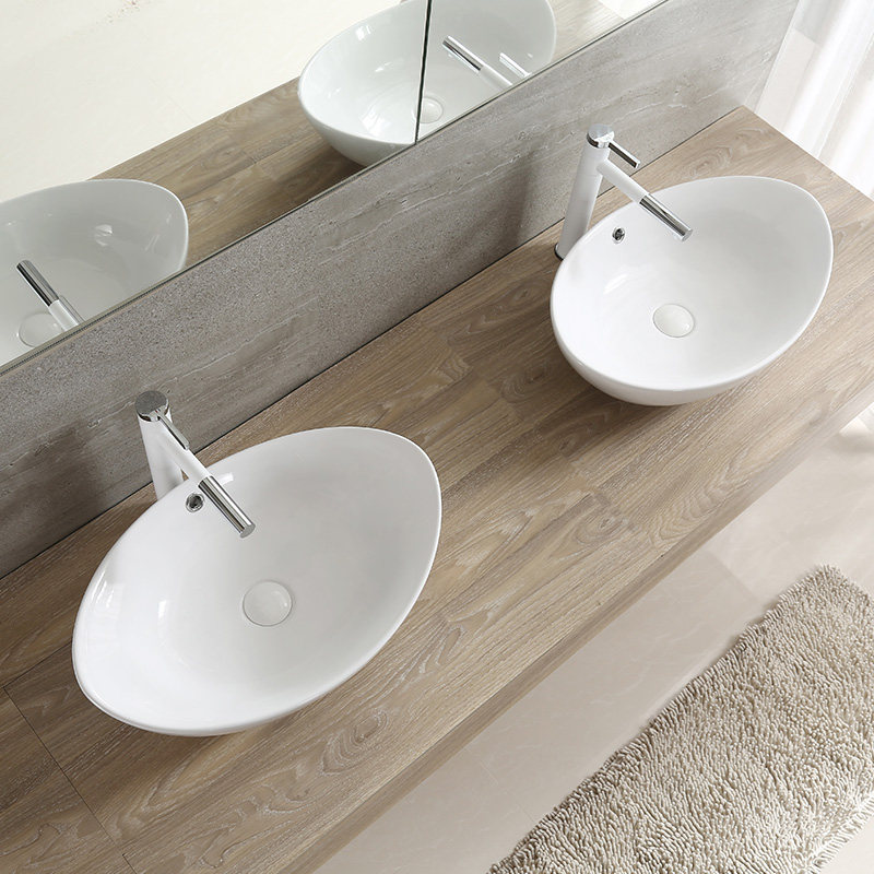 Minimalist oval table Basin Ceramic Art Basin Make-up Room Washbasin Washbasin Washbasin Wash Basin Wash Basin