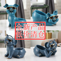 Creative Home Entrance Door Xuan Guan Key Containing Swing Piece Modern Living Room Tea Table Wine Cabinet Shoes Cabinet Home Decoration Gift