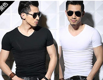 Male adult round V-neck Latin dance modern dance national standard dance square dance ballroom dance jacket dance practice clothes short sleeve