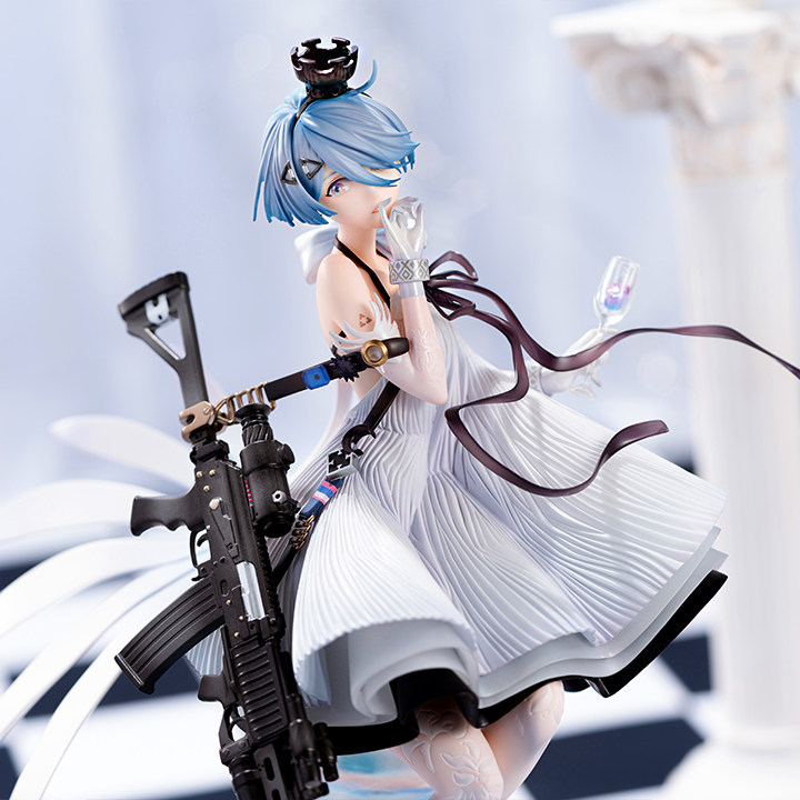 Spot Model - Genuine Girls Frontline 1 8 Zas M21 White Chess Queen Ver Model 28 5cm Limit