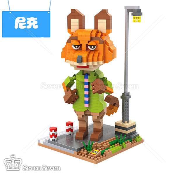 Genuine Loz Puzzle Building Blocks Nick 560 Grain grain building blocks Puzzle Spelling Toy Cartoon Cartoon Creative Gifts