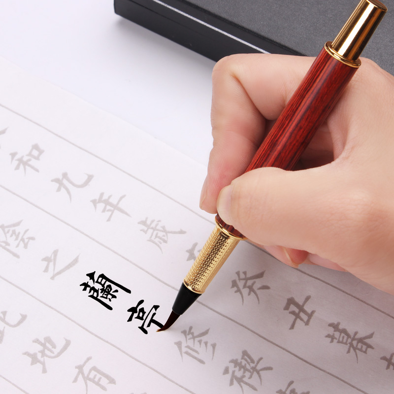 Soft pen fountain pen style brush pen multifunction soft pen with ink suction beginners small block letters with pen soft head pocket portable self-ink self-ink self-ink can add ink adult block letters