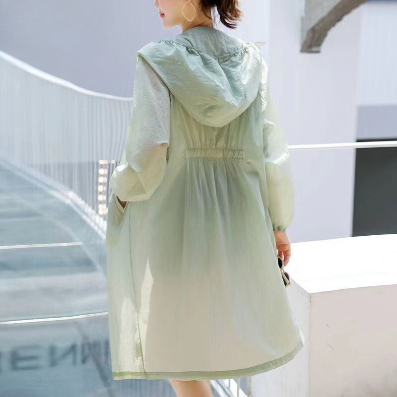 Women's Mid-Length Sun Protection Clothing 2025 Summer New Korean Style Fashionable Thin Versatile Windbreaker Sun Protection Jacket for Women Women's Mid-Length Sun Protection Clothing 2025 Summer New Korean Style Fashionable Thin Versatile Windbreaker Sun Protection Jacket for Women