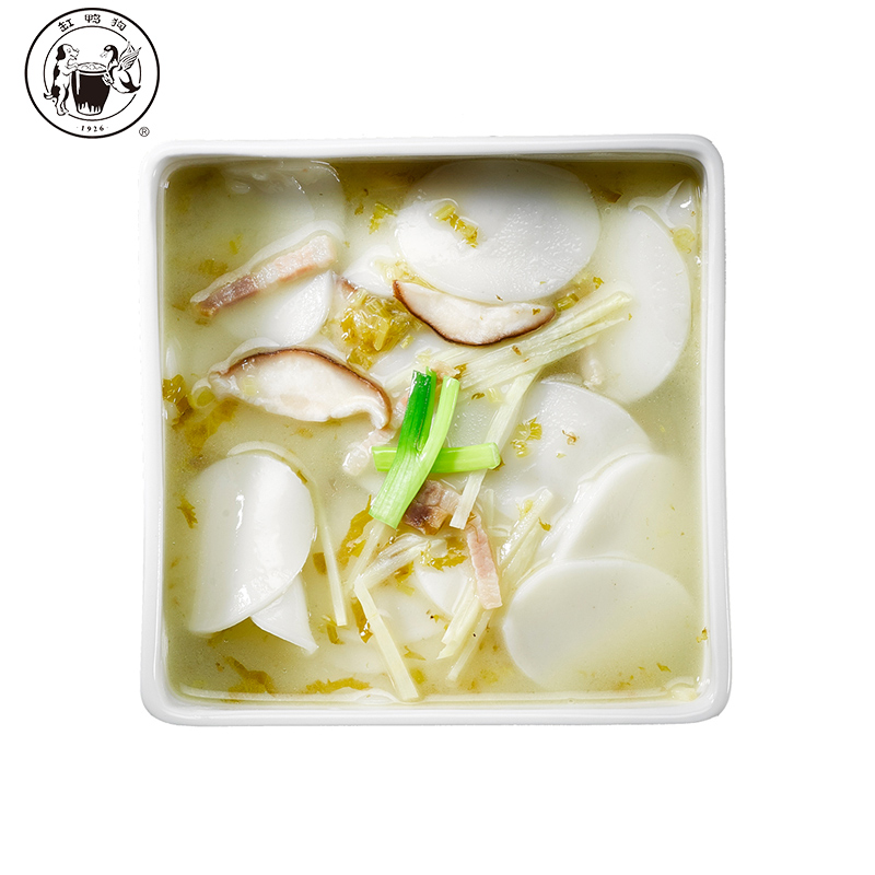 (Tank duck dog Ningbo water mill rice cake 400gx3 pack) Zhejiang specialty white rice cake strip hot pot ingredient rice cake slices
