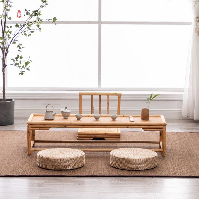 Usd 21 18 Zen Tea Table Bamboo And Rattan Table A Few Table Solid Wood Based Tatami Small Tea Table Simple Modern Window Table And Chair Wholesale From China Online Shopping Buy