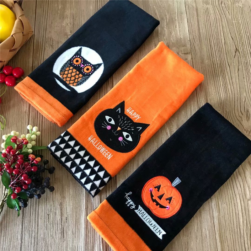 2pcs cartoon towel absorbent cotton household cute Halloween Cotton Children's personality gift 42*65cm