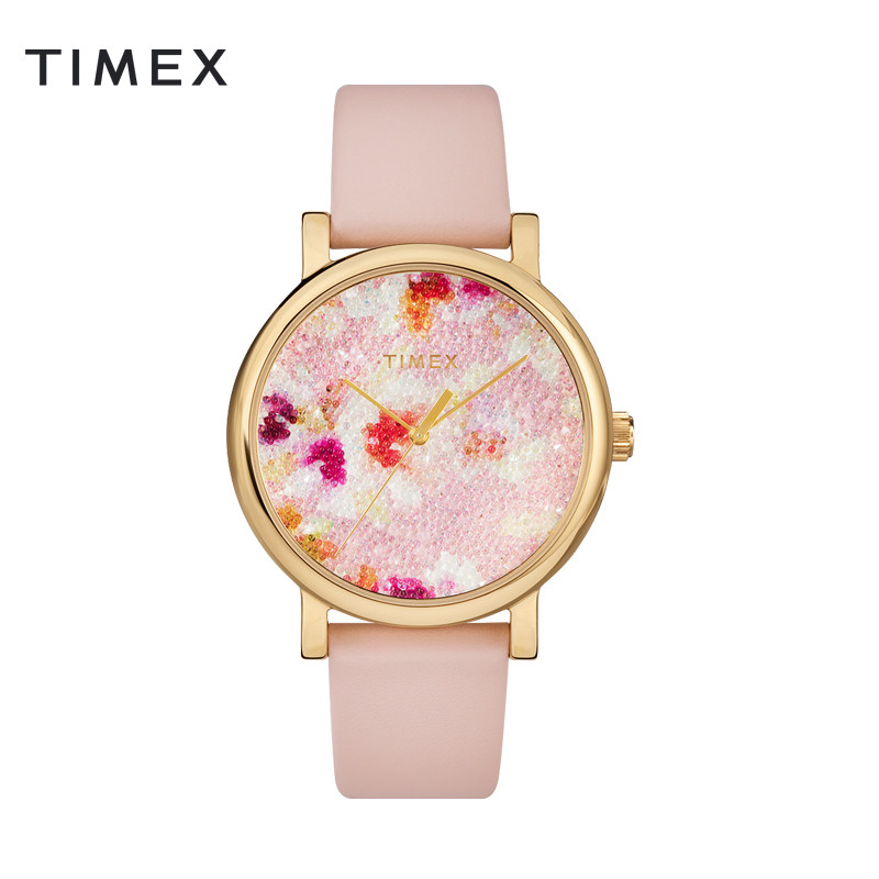 US TIMEX DAY OF BEAUTY WHEN PRINTED CRYSTAL WATCHES WOMEN FULL OF STARS WATERPROOF WOMEN'S WATCHES