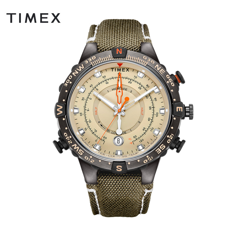 TIMEX DAY BEAUTY Watches Male Tide Outdoor Sports Multifunction Tide Compass IQ Series Men