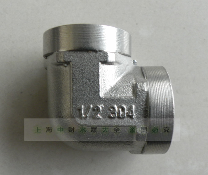 Factory direct sales 304 internal teeth stainless steel elbow external polishing internal thread elbow 4 points-1 inch