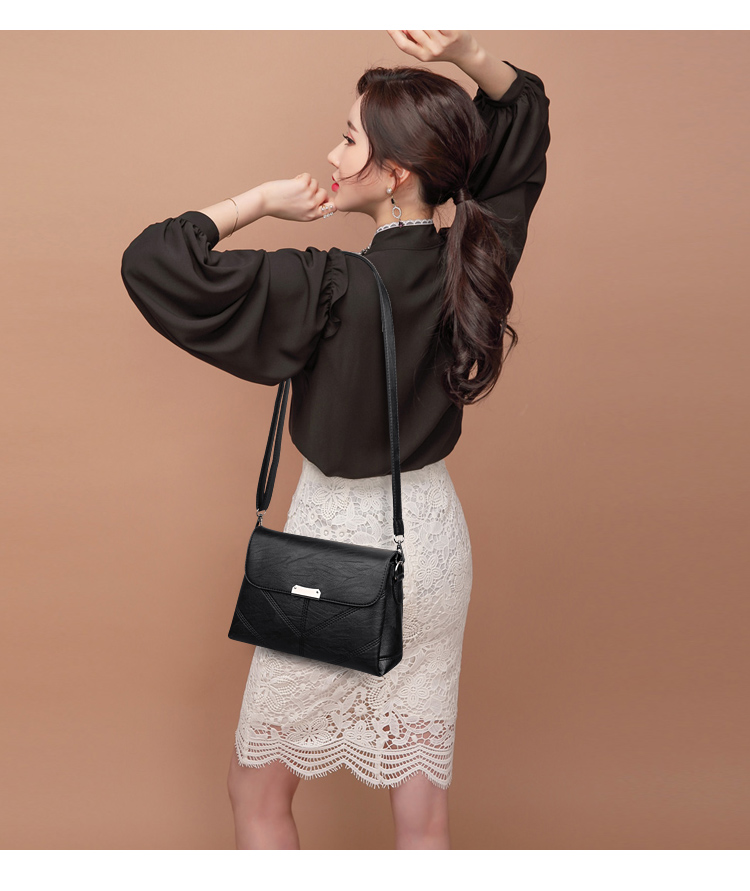 Túi nữ 2018 mới vai túi Messenger Nhật Bản và Hàn Quốc thời trang giản dị của phụ nữ túi ba lớp túi tuổi trung niên mẹ Bà túi túi xách ysl