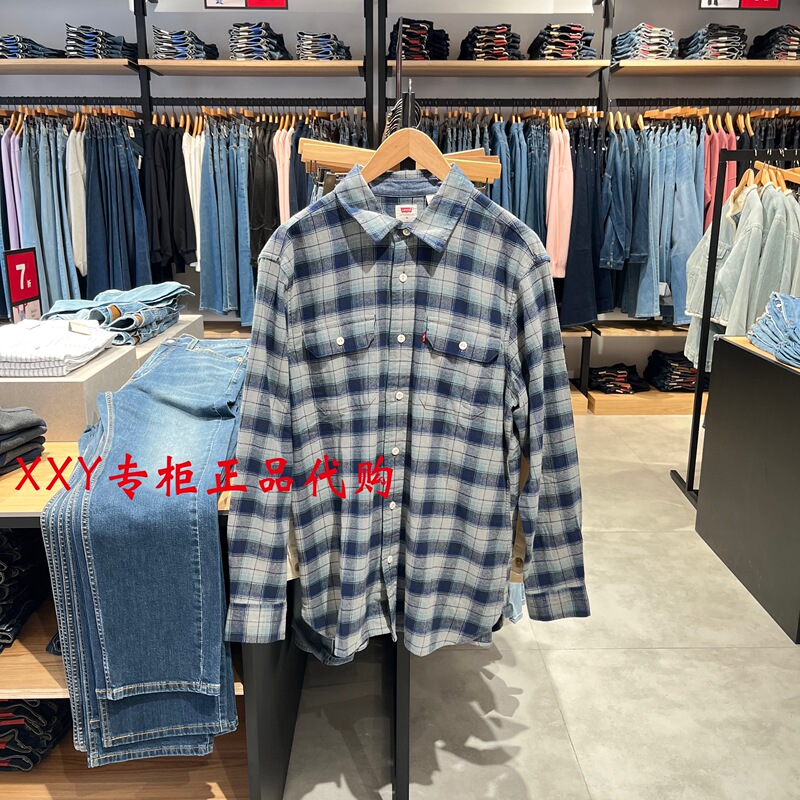 Levis Genuine Autumn New Plaid Casual Shirt for Men 19587-0427 19587-0430 Levis Genuine Autumn New Plaid Casual Shirt for Men 19587-0427 19587-0430