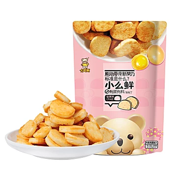 【拍4发5】卡宾熊蟹黄味香馍丁*650g