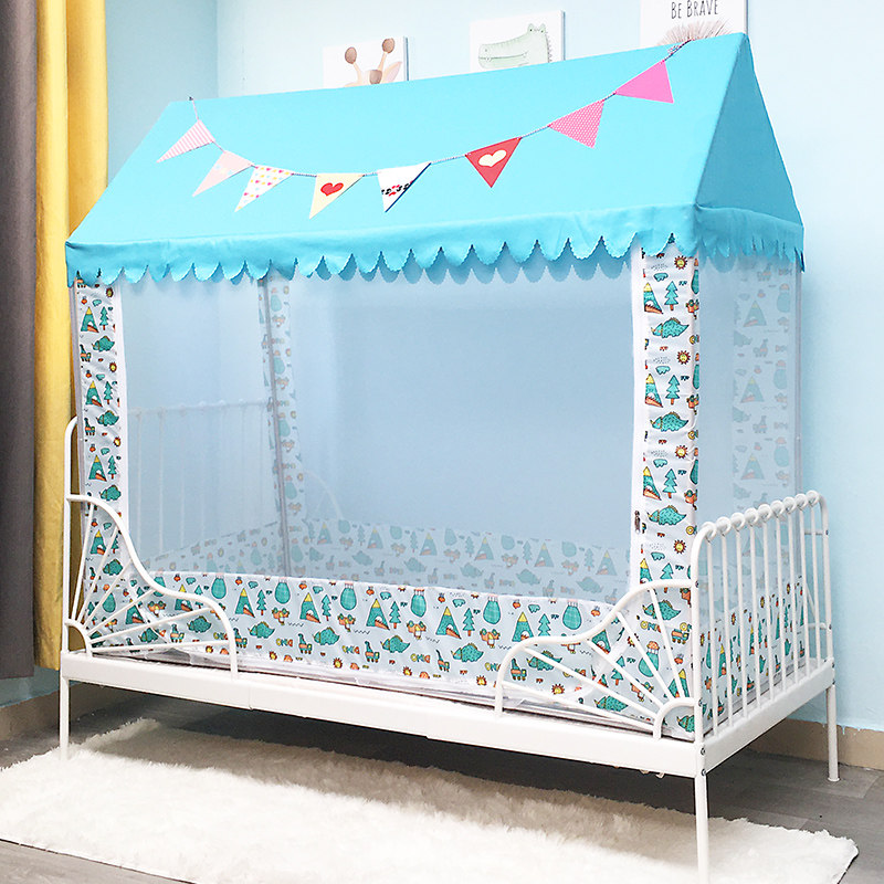 Custom children's spire game house mosquito net Children's bed Mosquito net splicing bed Bay window Tatami mosquito net Stainless steel