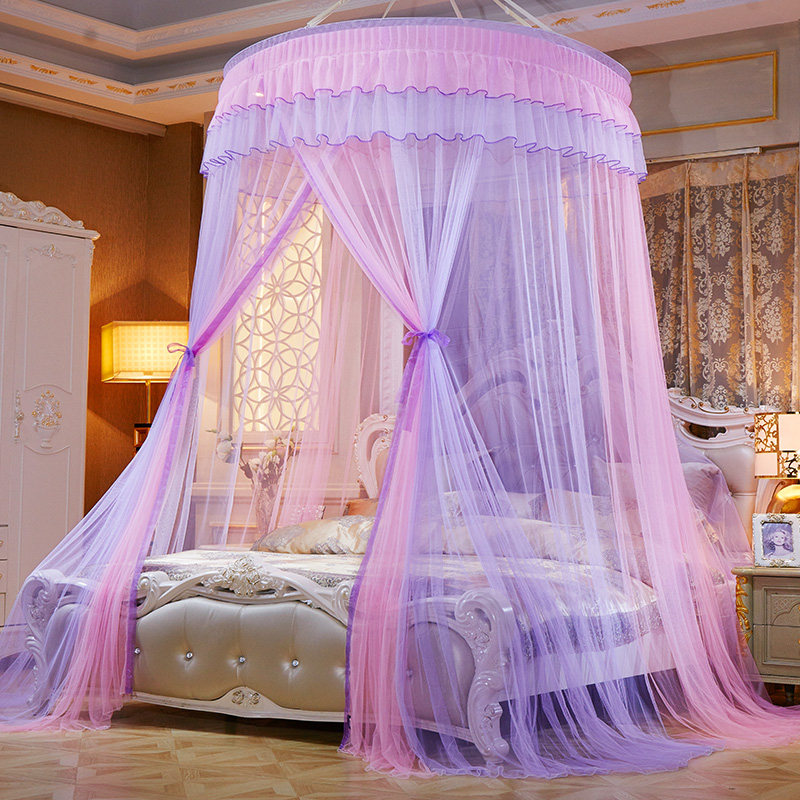 Princess Wind Ins Brief Dream Bed Mantle Bedroom Bedside Veil mantle Children's room overhanging ceiling Ceiling Tent Floor mosquito nets