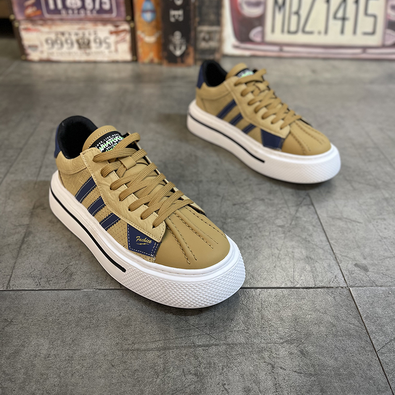 Hong Kong Supreme same style men's shoes trendy brand breathable thick-soled heightened casual sneakers all-match sneakers for men