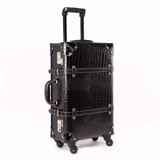 Ретро универсальный черный чемодан, популярно в интернете