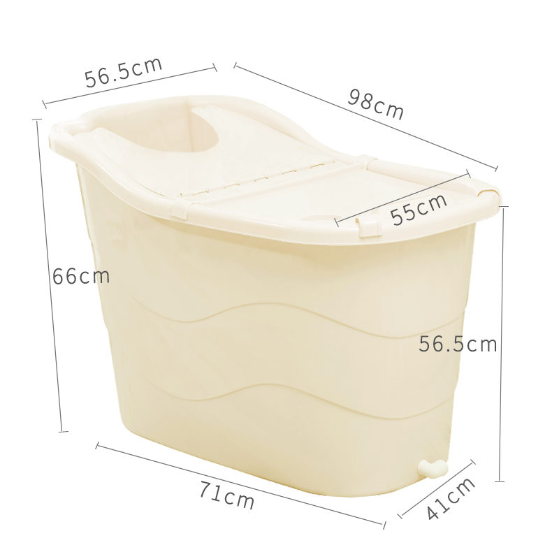 Buy Adult bath bucket lengthenbath bucket adult bubble bath bucket plastic household bath bucket