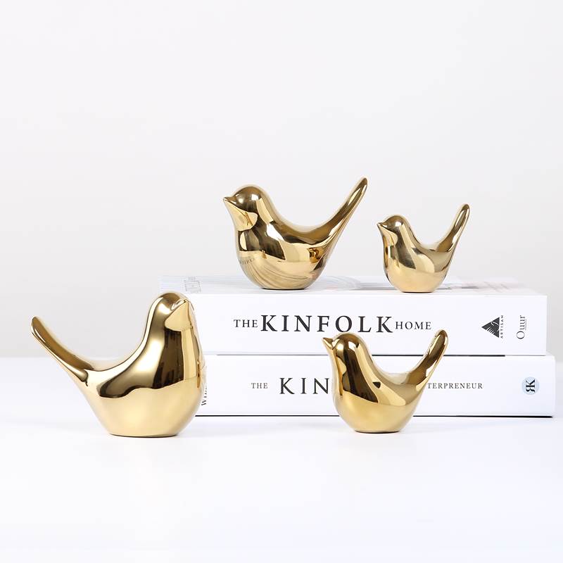 Nordic Style Golden Creative Personality Little Bird Home Soft Adornment Swing room Living room Bed Head Cabinet Furnishing