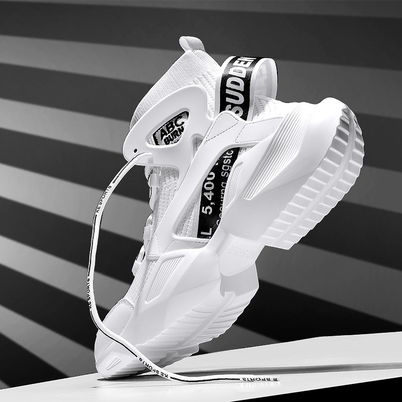 Tide Cards High Cylinder Shoes Men 2022 Spring Autumn New Korean Version Trendy Sports Board Shoes Thick Bottom 100 Hitch Heightening Casual Shoes