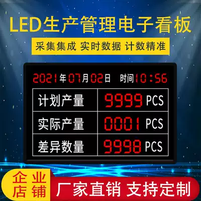 LED factory workshop Kanban factory assembly line output counter production quantity management LED display