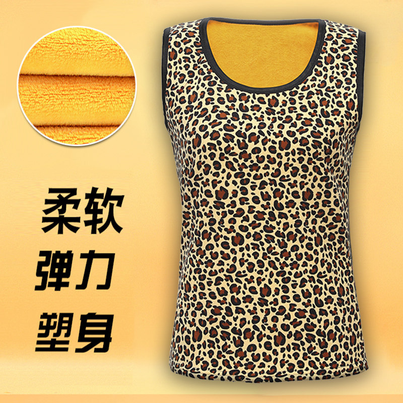 2019 autumn and winter new middle-aged women's waistcoat sleeveless velvet inner wear small vest mother outfit with waistcoat