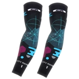 Мужские шелковые спортивные нарукавники для велоспорта, защита от солнца