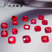 Unburned Burmese Jedi Red Spinel 18K gold inlaid diamond ring pendant stud earrings jewelry customization