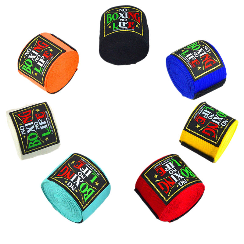 Noboxing Nolife wrapped with handband boxing fight and punched adults 5 meters micro-bullet bandage tied to guard