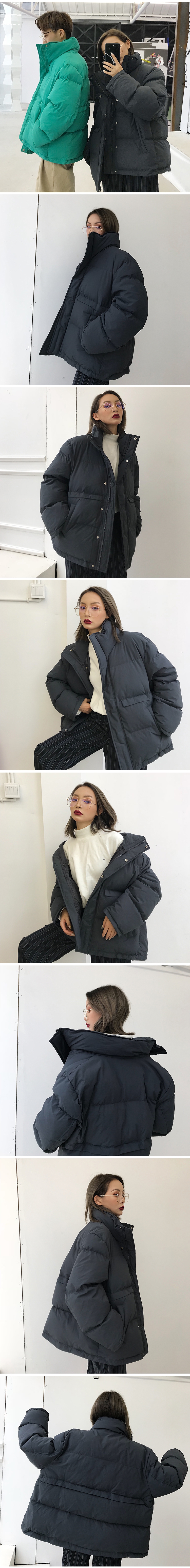 Mùa thu và mùa đông mới cổ áo dày cổ áo áo khoác cotton nam và nữ vài màu áo rắn phiên bản Hàn Quốc BF giải trí quần áo cotton ấm áp áo khoác hoodie
