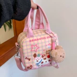 Небольшая дизайнерская оригинальная портативная зеленая милая универсальная сумка на одно плечо, тренд сезона