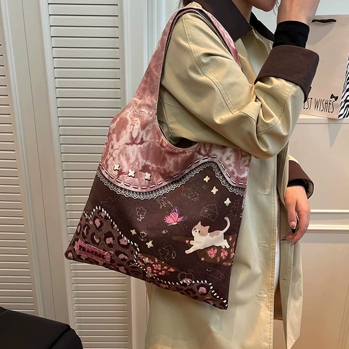 Мультяшная небольшая дизайнерская универсальная сумка через плечо для отдыха