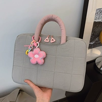 Серый + цветок кулон [объем 14 дюймов]