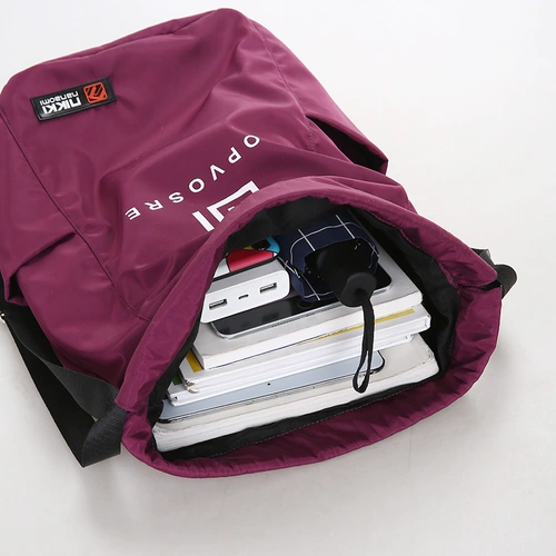 Рюкзак, вместительная и большая сумка для путешествий подходит для мужчин и женщин, нейлоновый мешочек, коллекция 2023, на шнурках