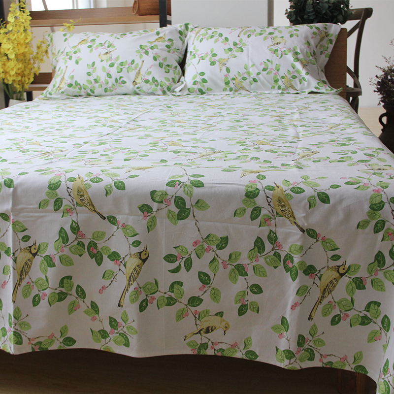 Tấm vải cotton mùa hè vải vụn nhỏ đơn giường đôi đơn miếng bông thấm mồ hôi cotton mềm mại drap giường hàn quốc