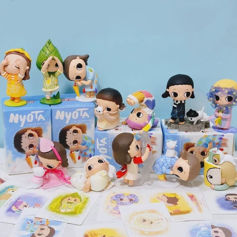POPMART Pop Mart Nyota Four Seasons Series Figure Blind Box Trendy and Soft Life Ornaments