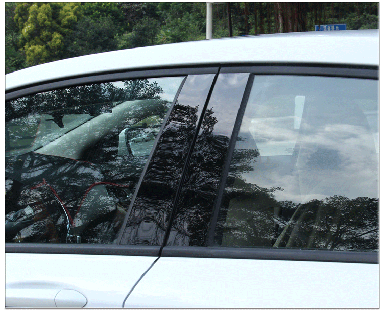 Áp dụng cho Baojun 560 310 cột cửa sổ xe trung tâm PC sequin 510 Nhãn BC cột gương trang trí sáng dải - Sửa đổi ô tô chổi rửa xe tự động