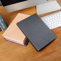 Abichy JZ22-1515 hard leather copy business notepad sketchbook A5A4 account book 200 pages thick booklet